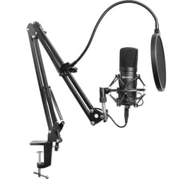 Sandberg Streamer USB Microphone Kit bk