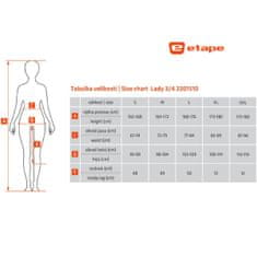 Lady 3/4 ženske hlače črna oblačila velikost M