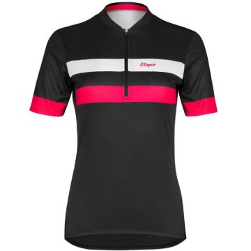 Clara 2.0 kolesarska majica črno-rožnate barve velikost XXL