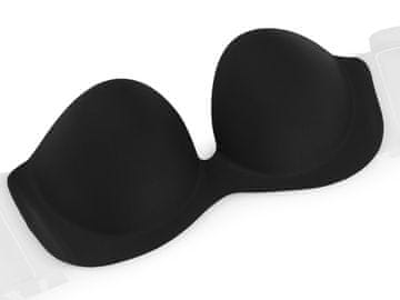 Lepljivi push-up nevidni modrček - (C) črna