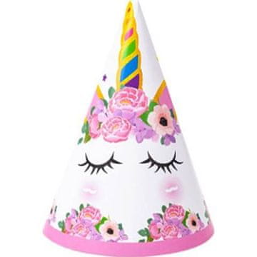 Papir za zabavo Kapica za enoroga 6 kosov - Cakesicq