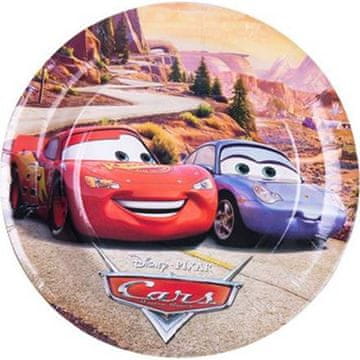 Zabavni papirnati krožniki 22cm 10 kosov Avtomobili - Cakesicq