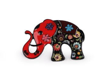 Broška slon - rdeča