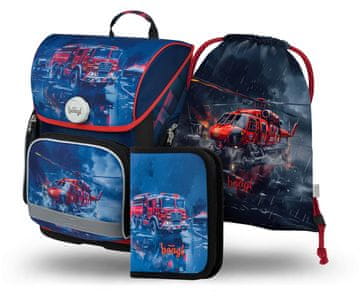 BAAGL SET 3 Ergo reševalci: aktovka, svinčnik, torba