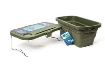 PLATINET KOŠARA ZA PIKNIK 47X29X23,5 CM, 16L, ZLOŽLJIVA, S POKROVOM 2IN 1 / MIZA ZELENA