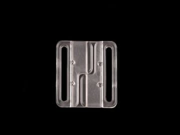 Zapirala za kopalke širine 32 mm iz plastike - prozorna (2 para)