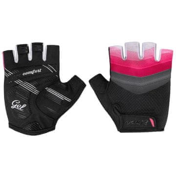 Liana kolesarske rokavice belo-rožnata velikost oblačil L