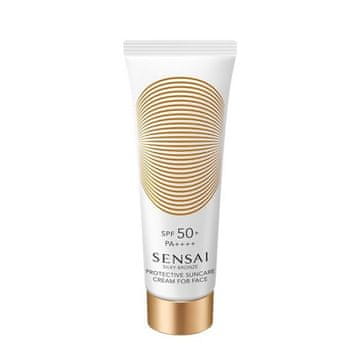 Sensai Zaščitna krema za obraz SPF 50+ Silky Bronze (zaščitna krema za sončenje za obraz) 50 ml