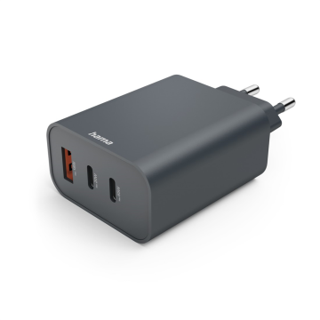 Hama hitri polnilec USB 2x USB-C + USB-A, PD/QC, 65 W, Ecosential