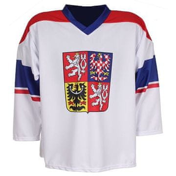 Replika hokejski dres Češke republike 2024 bela oblačila velikost M