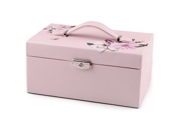 Škatla za nakit 2 v 1 z možnostjo zaklepanja - svetloba v prahu