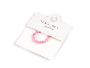 Obroček iz gibljivih kroglic - roza st.