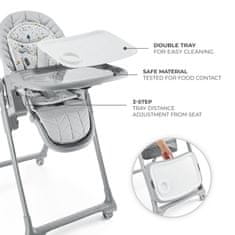 Kinderkraft LASTREE stolček za hranjenje 2v1, roza