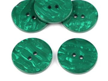 Biserni gumb velikosti 60" - zeleni biser (20 kosov)