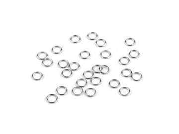Spojni obroček zaprt Ø6; 7; 9; 10 mm nerjavno jeklo - (6 mm) platina (10 g)