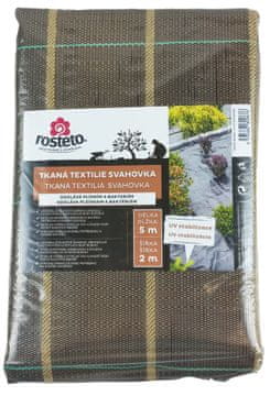 Tkanina Rosteto - 2x5 m črno-rjava