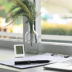 Hama Cres, digitalni termometer/merilec vlage, bel, 3 kosi v paketu (cena za paket)