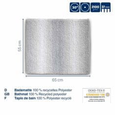 Kela Kopalniška podloga Ombre 65x55 cm poliester siva KL-23572