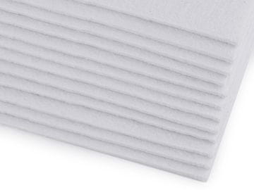 Tkanina dekorativni filc / filc 20x30 cm - beli biser (2 kosa)