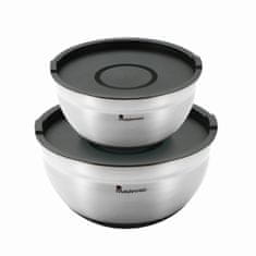 Bergner Komplet skled s pokrovom FOODIES 2 kosa iz nerjavečega jekla BGMP-1553