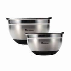 Bergner Komplet skled s pokrovom FOODIES 2 kosa iz nerjavečega jekla BGMP-1553