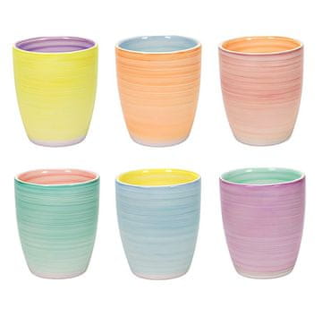 Skodelice za kavo cappuccino set 6 350 ml PASTEL HT-24326207