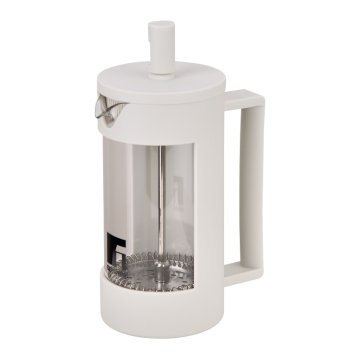 Bergner Lonček za kavo in čaj LINES French Press 350 ml bela BG-38360-GY