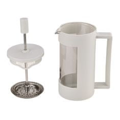 Bergner Lonček za kavo in čaj LINES French Press 350 ml bela BG-38360-GY