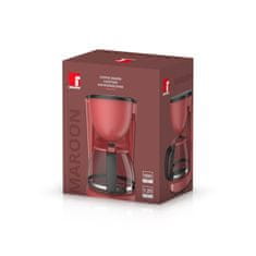Bergner Kavni aparat za električno kapljično kavo MAROON 600W 1,25L CASTANNE BG BG-51046-RD