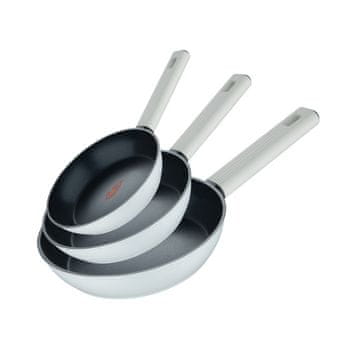 Komplet ponev z neprijemljivo prevleko LINES 20, 24, 28 cm BG-56096-GY