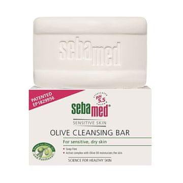 Sebamed Trdno milo za občutljivo kožo Syndet Sensitive Skin (Olive Cleansing Bar) 150 g