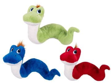 Plišasta kača 40 cm - mešanica barv (rdeča, modra, zelena)