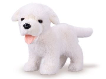 Labrador plišasti 23 cm stoječi beli