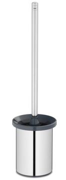 Kela WC komplet Alor iz nerjavečega jekla 18/10 temno sive barve KL-23161