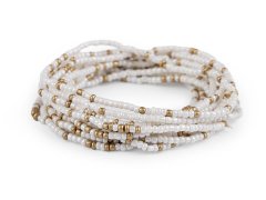 Flexible rocaille zapestnice set 12 - belo zlato