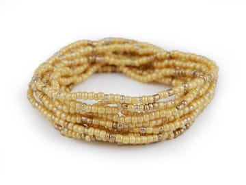 Fleksibilne zapestnice rocaille komplet 12 kosov - zlata sv.