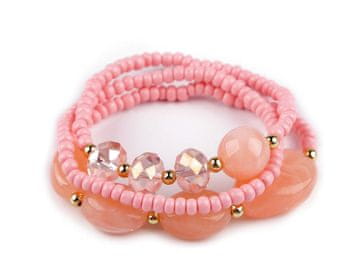 Elastična zapestnica set 3 - roza sv.