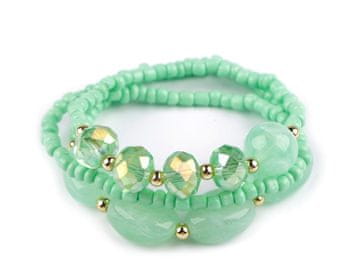 Elastična zapestnica komplet 3 kosov - zelena pastelna sv