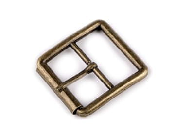 Kovinska pasna spona / pasna spona, luknja 30 mm - stara medenina (5 kosov)