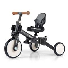 MILLY MALLY Optimus Max 5v1 tricikel z vodilno palico temno siva