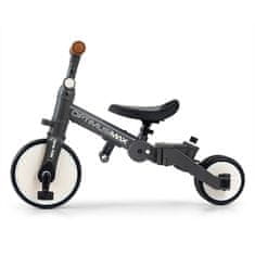 MILLY MALLY Optimus Max 5v1 tricikel z vodilno palico temno siva