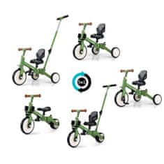 MILLY MALLY Optimus Max 5v1 tricikel z vodilno palico zelen