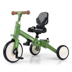 MILLY MALLY Optimus Max 5v1 tricikel z vodilno palico zelen