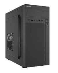 1stCOOL STEP PREMIUM, mATX, USB-C, USB3.0, 2xUSB, 2x ventilator, črna