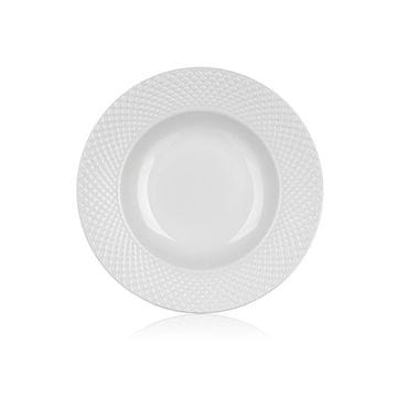 Globoki krožniki Banquet Diam.Line-beli,22,2cm,komplet 6