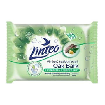 Linteo vlažen toaletni papir - hrastova skorja, 60 kosov