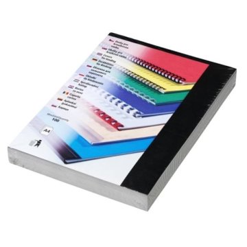 Fellowes, A4, hrbtni listi, črni, 100 kosov