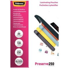 Fellowes folija za laminiranje A4, 2 x 250 mic, 100 kosov