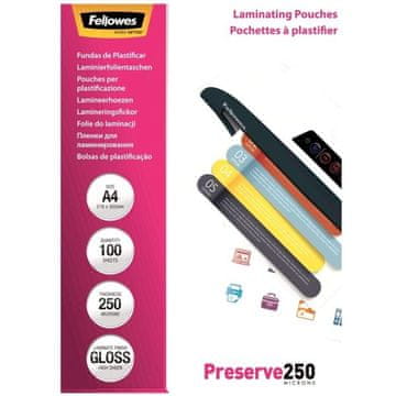 Fellowes folija za laminiranje A4, 2 x 250 mic, 100 kosov
