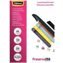 Fellowes folija za laminiranje A4, 2 x 250 mic, 100 kosov